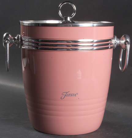 Fiesta Rose (Intro 1986) Metal Ice Bucket & Lid