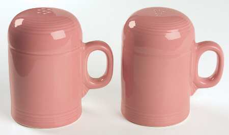 Fiesta Rose (Intro 1986) Stove Top Salt & Pepper Set