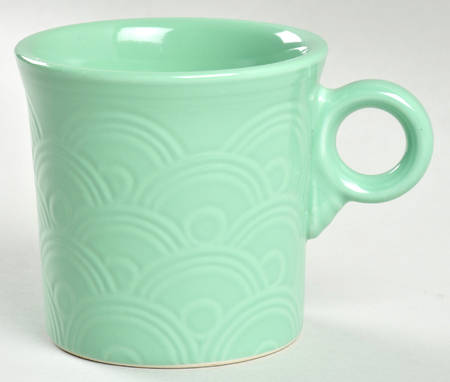 Fiesta Sea Mist Green (Intro 1989) Embossed Mug