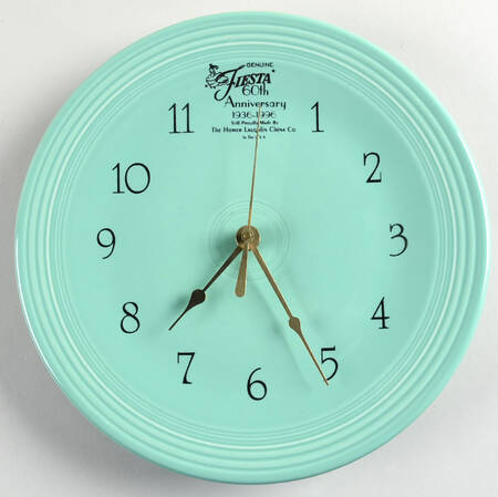 Fiesta Sea Mist Green (Intro 1989) 60th Anniversary Clock Plate