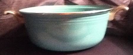 Fiesta Sea Mist Green (Intro 1989) 5 Quart Metal Covered Casserole, No Lid