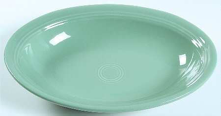 Fiesta Sea Mist Green (Intro 1989) 12" Oval Vegetable Bowl by Homer Laughlin 