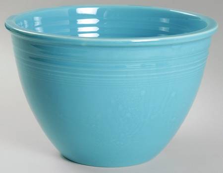 Fiesta Turquoise (Older) 8" Nested Mixing Bowl w/No Center Interior Rings