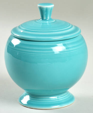 Fiesta Turquoise (Older) Individual Sugar Bowl & Lid