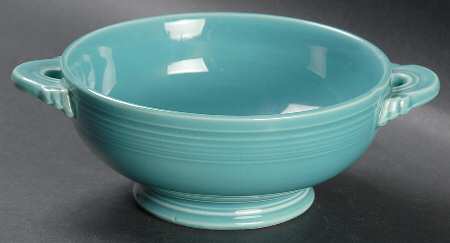 Fiesta Turquoise (Older) Cream Soup Bowl