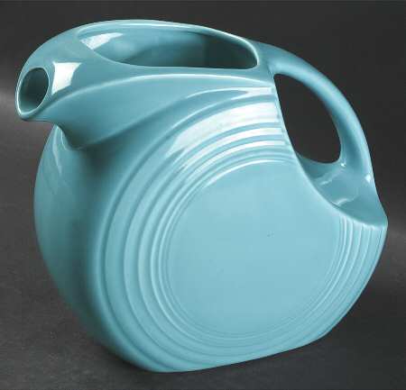 Fiesta Turquoise (Older) 2 Quart Disk Water Pitcher