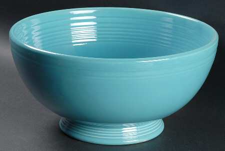Fiesta Turquoise (Older) Large Footed Salad Serving Bowl