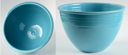 Fiesta Turquoise (Older) 9" Nested Mixing Bowl w/Center Interior Rings