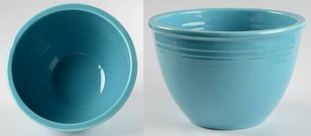 Fiesta Turquoise (Older) 7" Nested Mixing Bowl w/No Center Interior Rings