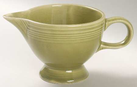 Fiesta Turf Green (Ironstone) Footed Creamer