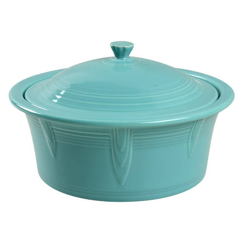 Fiesta Turquoise (Intro 1986) 2.5 Qt Round Covered Casserole
