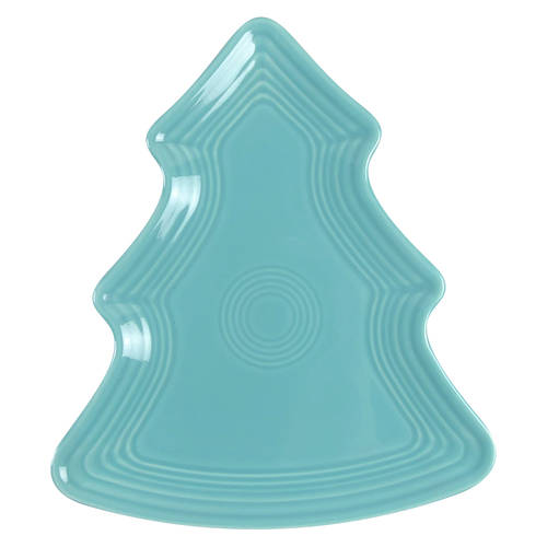 Fiesta Turquoise (Intro 1986) Tree Shaped Plate