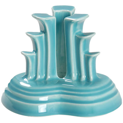 Fiesta Turquoise (Intro 1986) Tripod Candleholder