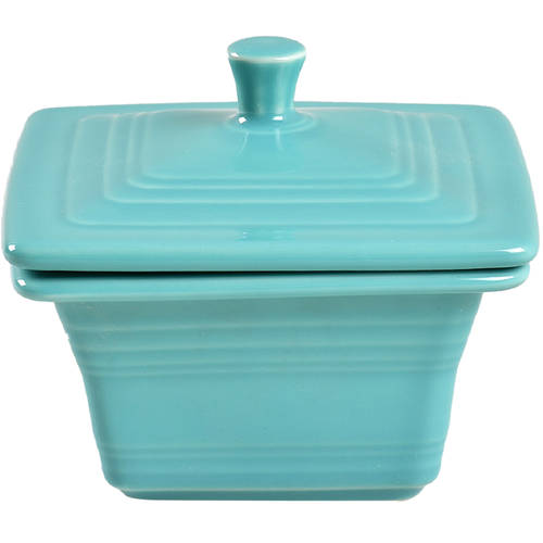 Fiesta Turquoise (Intro 1986) Square Box & Lid