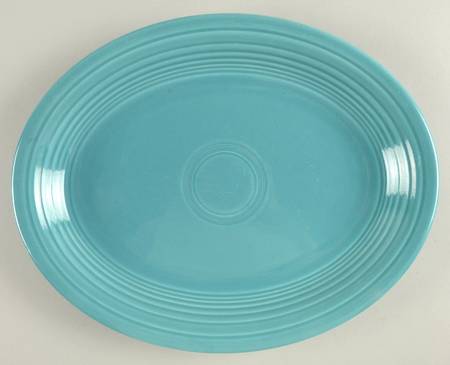 Fiesta Turquoise (Intro 1986) 12" Oval Serving Platter