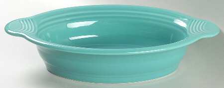 Fiesta Turquoise (Intro 1986) 11" Oval Baker