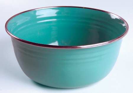 Fiesta Turquoise (Intro 1986) Small Metal Mixing Bowl