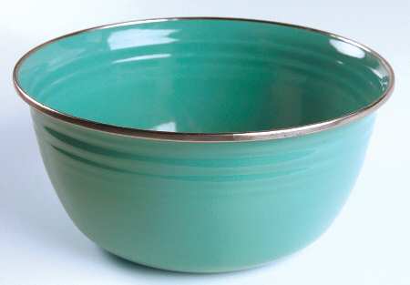 Fiesta Turquoise (Intro 1986) Large Metal Mixing Bowl