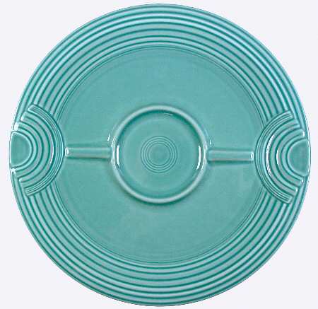 Fiesta Turquoise (Intro 1986) Hostess Tray for Chip and Dip