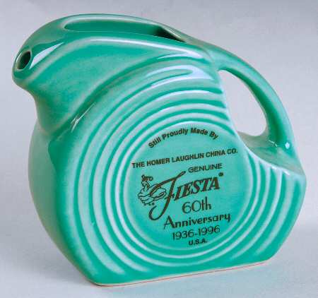Fiesta Turquoise (Intro 1986) 60th Anniversary 4 Oz Pitcher