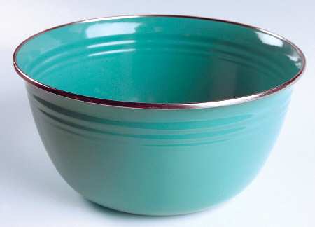 Fiesta Turquoise (Intro 1986) Medium Metal Mixing Bowl