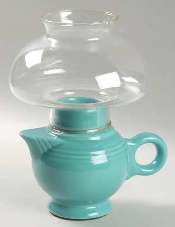 Fiesta Turquoise (Intro 1986) Hurricane Votive & Globe