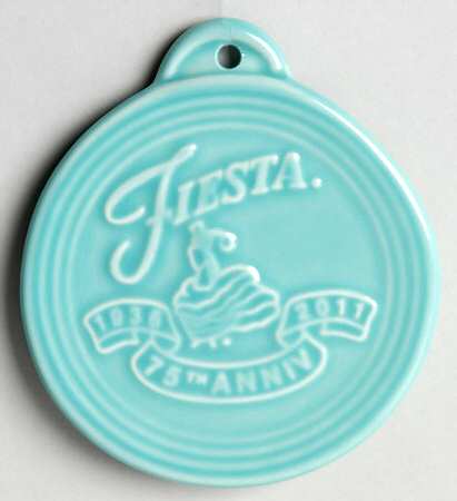 Fiesta Turquoise (Intro 1986) 75th Anniversary Ornament