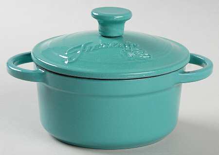 Fiesta Turquoise (Intro 1986) 11 Oz Cast Iron Round Covered Casserole