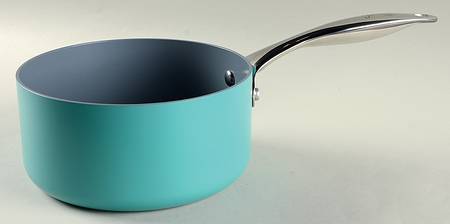 Fiesta Turquoise (Intro 1986) 2 Quart Metal Covered Saucepan, No Lid