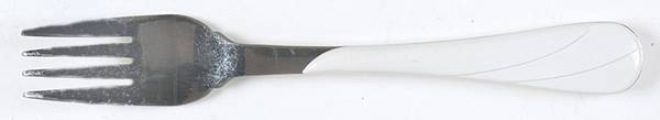 Fiesta White (Intro 1986) Dinner Fork (7 1/2" or Larger)