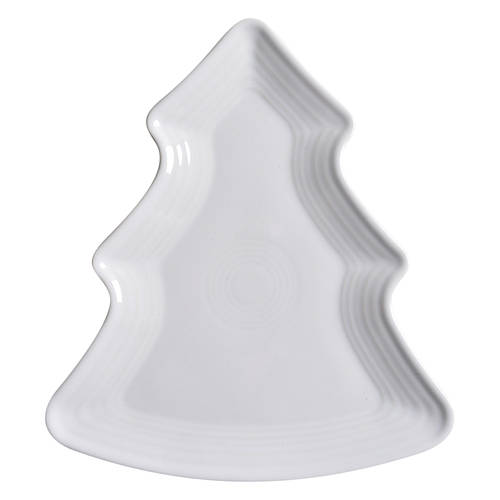 Fiesta White (Intro 1986) Tree Shaped Plate