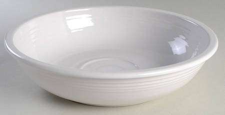 Fiesta White (Intro 1986) Chip Bowl/Plate for Chip & Dip Set