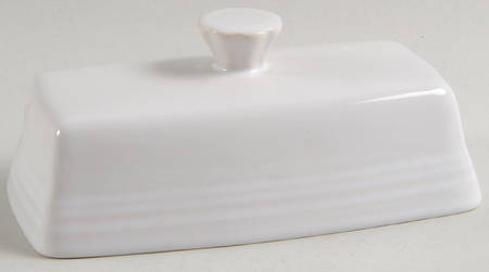 Fiesta White (Intro 1986) Lid for Extra Large 1/4 Lb Butter