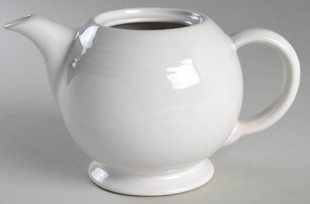 Fiesta White (Intro 1986) Teapot No Lid