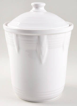 Fiesta White (Intro 1986) Large Canister & Lid