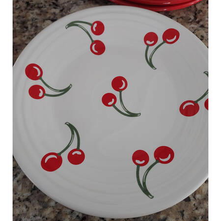 Fiesta Cherries Luncheon Plate