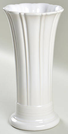 Fiesta White (Intro 1986) 9" Vase