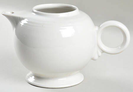 Fiesta White (Intro 1986) Teapot No Lid