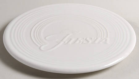 Fiesta White (Intro 1986) 8" Round Trivet by Homer Laughlin 