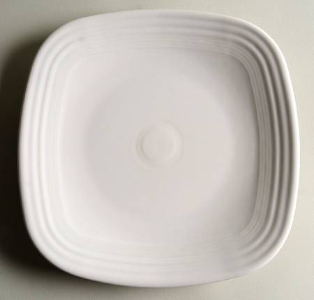 Fiesta White (Intro 1986) Square Dinner Plate