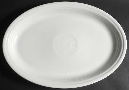 Fiesta White (Intro 1986) 19" Oval Serving Platter