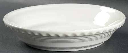 Fiesta White (Intro 1986) 8'' Pie Baking Plate
