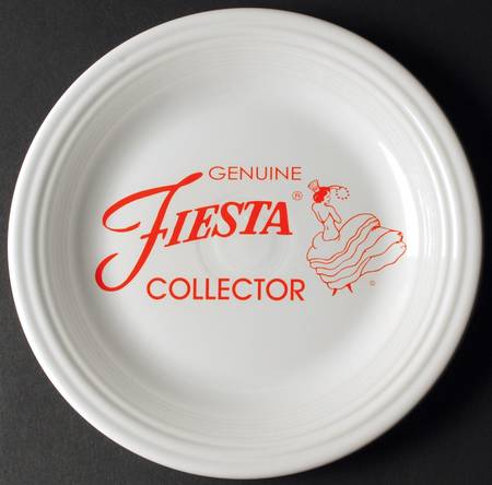 Fiesta White (Intro 1986) Collector Plate