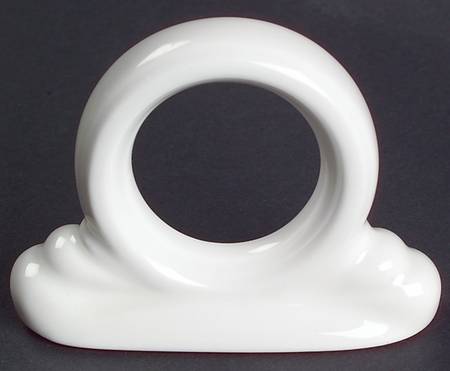 Fiesta White (Intro 1986) Napkin Ring