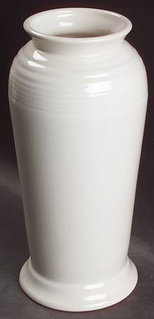 Fiesta White (Intro 1986) 9" Monarch Vase