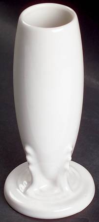 Fiesta White (Intro 1986) 6" Bud Vase