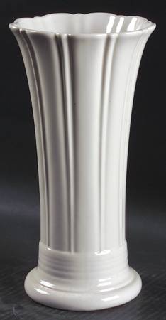 Fiesta White (Intro 1986) 9" Flared Vase