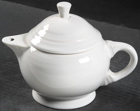Fiesta White (Intro 1986) Small Teapot & Lid