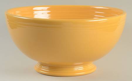 Fiesta Yellow (Older) Large Footed Salad Serving Bowl