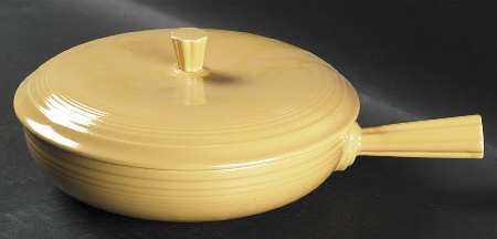 Fiesta Yellow (Older) Round French Covered Casserole